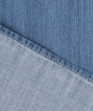 J.PRESS LADIES 【洗える・セットアップ対応】5ozバージラコンパクト ピンタック ブラウス ダルブルー系