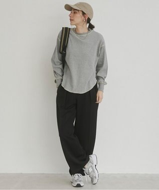 WEGO 【ANGIE VINTAGE/SMLサイズ展開】２タックワイドスラックス ブラック
