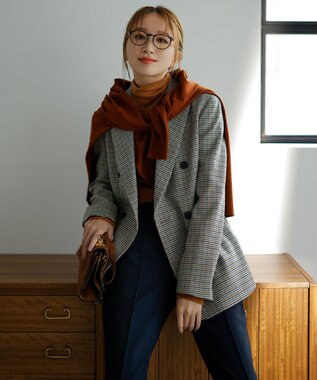 23区 【CLASSY.1月号掲載】スムージーコットン シアー ニット キャメル系