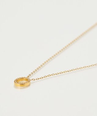 Phoebe 【Xmas Collection】パヴェモチーフネックレス&ツイストイヤリングセット/BOX&ショッパー付き ゴールド