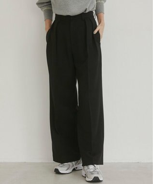 WEGO 【ANGIE VINTAGE/SMLサイズ展開】２タックワイドスラックス ブラック