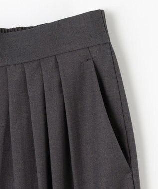 NAVE 【ReNAVE・洗える】4タックワイドパンツ グレー系