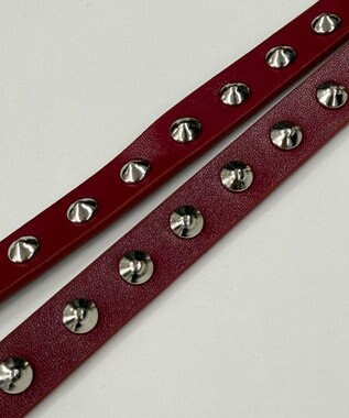 WEGO PUスタッズストラップ レッド