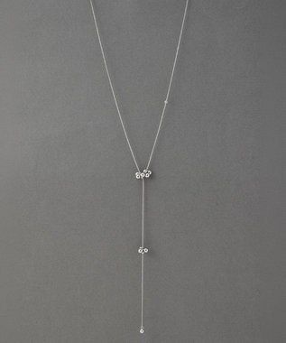 Phoebe 【金属アレルギー対応】マルチwayムービングバブルネックレス/ラリエット　シルバー シルバー