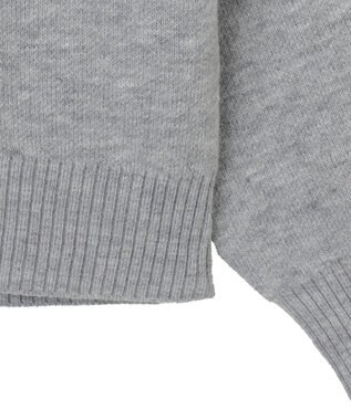 WEGO スプレーグラフィックニットプルオーバー グレー