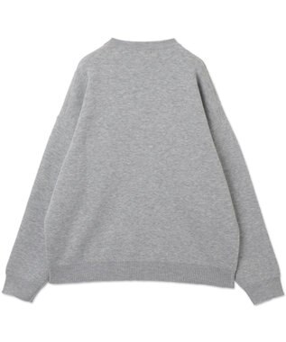 WEGO スプレーグラフィックニットプルオーバー グレー