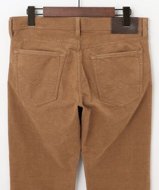 JOSEPH ABBOUD 【裏起毛/ストレッチ】5ポケットオーガニックカルゼ パンツ キャメル系