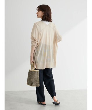 Green Parks 接触冷感シアーニットカーディガン Light Beige