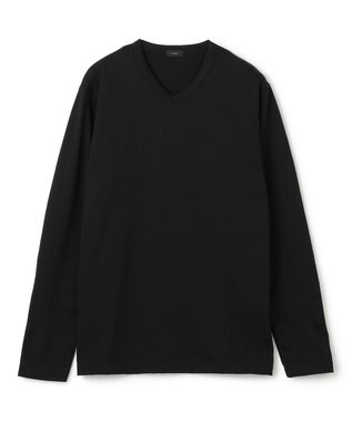  スビンソフトジャージー　Vネックカットソー