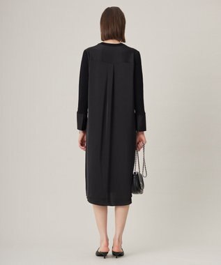 ICB L 【洗える】 クロスコンビ ワンピース ブラック系