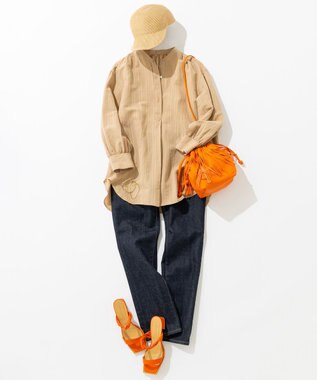 23区 【洗える】ペーパー キャップ ベージュ系