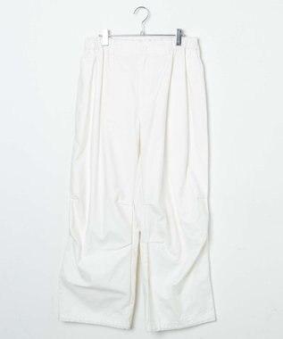 WEGO バックサテンワイドミリタリーパンツ ホワイト