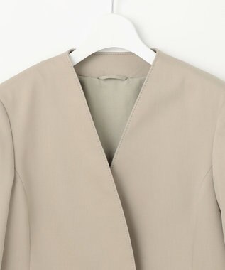 23区 L 【エステータ】ライトダブルクロス ジャケット ベージュ系