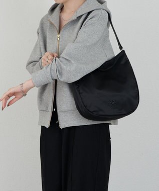 russet クラウズナイロン 縦長2WAYショルダーバッグ(CE-1623) Black