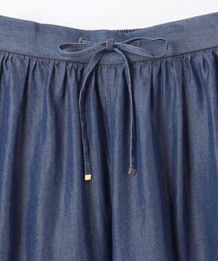 ANY 【手洗い可能/ウエストゴム】ウォッシャブルデニムパンツ ネイビー