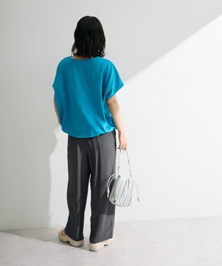Green Parks 超冷感ドロストフレンチプルオーバー Blue