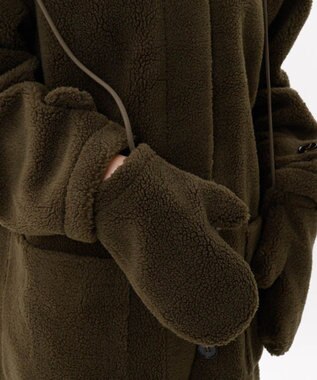 AURORA 【 Beaurance （ビューランス）】エコファーコート カーキ