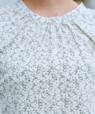 Tiaclasse 【洗える】体型カバーも叶うAラインギャザーチュニック グレー