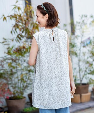 Tiaclasse 【洗える】体型カバーも叶うAラインギャザーチュニック グレー