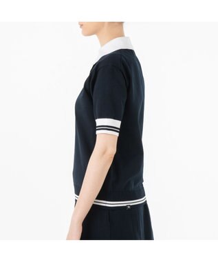 ZERO HALLIBURTON 【セットアップ可能】 ニットポロシャツ ZHG-W4A 7d 82879 ゴルフウェア ネイビー