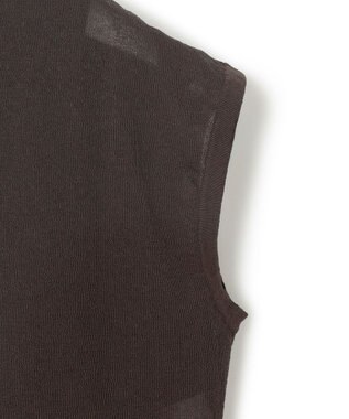 23区 【Oggi8月号掲載/洗える】ニットレイヤード ワンピース ダークブラウン系