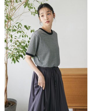 CRAFT STANDARD BOUTIQUE レトロ柄カットプルオーバー Black