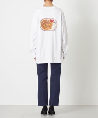 NAVE タブチ×NAVE プリント長袖Tシャツ ホワイト系