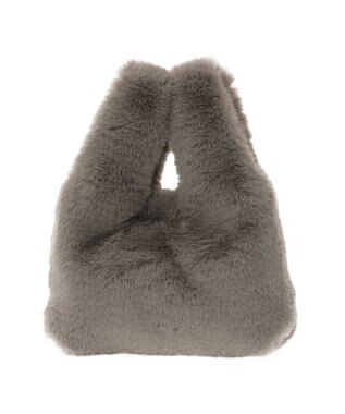 Green Parks ＥＴＳ．ミンク風ファーミニトートバック Charcoal Gray