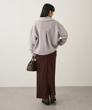 CRAFT STANDARD BOUTIQUE 起毛ハーフジッププルオーバー Light Gray