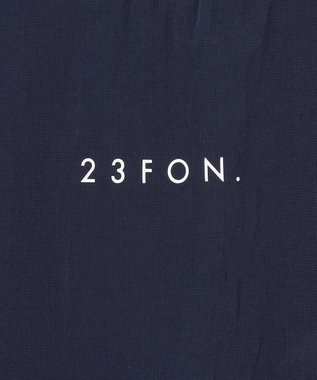 23区GOLF 【23Fondation/MEN】レイヤード風 コンビモックネック ネイビー系