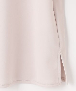 ANY SIS S 【UVケア】イージーケアスタンドネック ブラウス ローズグレー