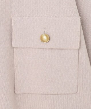 ANY 【洗濯機可】スウェットライクカーディガン オイスター