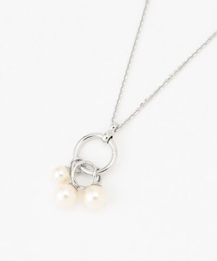 J.PRESS LADIES リングパール ワントップ ネックレス シルバー系