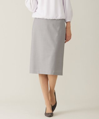J.PRESS LADIES 【セットアップ対応】BAHARIYE2 スカート ライトグレー系