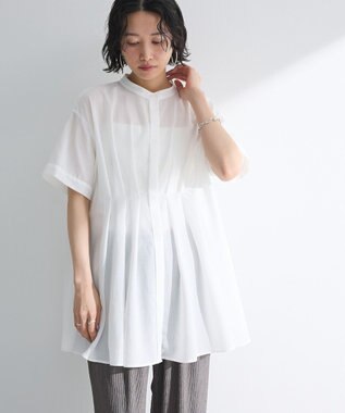 Green Parks 【WEB限定】ウエストタックシャツチュニックⅢ Off White