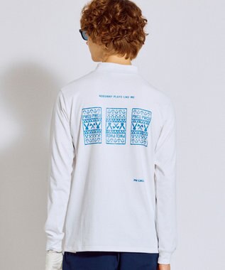 PW CIRCULUS 【吸水速乾 / UV遮蔽率99.5% UVカット / ストレッチ】【MEN】DELFT ロングスリーブモックT ゴルフ ホワイト系