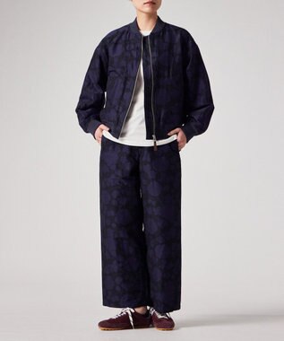 Paul Smith Perforated Floral ジャカード トラウザーズ ネイビー