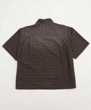 WEGO 【ユニセックス着用ITEM】ブリーチチェックロゴシャツ（SS） ブラックチェック1