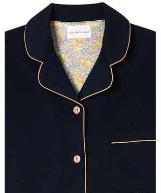 une nana cool 【綿混】ハイゲージダブルエアー 長袖開襟パジャマ MADE WITH LIBERTY FABRIC