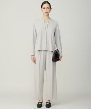 ICB L Fied キーネック ブラウス トープ