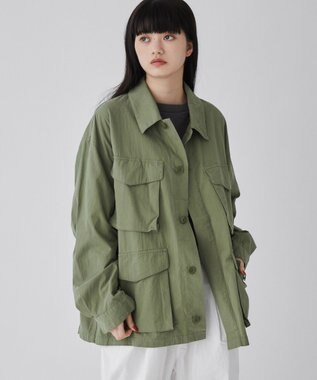 WEGO 【ユニセックス着用ITEM】ファティーグジャケット カーキ