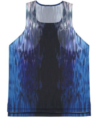 CW-X 【MEN】 CW-X トップス 【薄軽ランニングシャツ】 ノースリーブ タンクトップ スクエアネック 吸汗速乾性(本体) メンズ DLO180 /ワコール ブルー