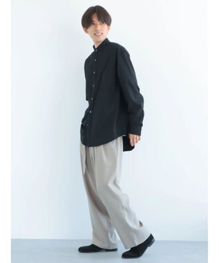 CRAFT STANDARD BOUTIQUE Ｔ／Ｒバンドカラーシャツ Black