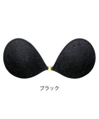 BRADELIS New York 【NuBra / ナチュラルタイプ】ヌーブラ・エアーライト ベル オーラ  蒸れにくい バックレス コレクション デザインヌーブラ 正規品 ブラック