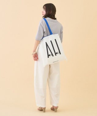 AMERICAN HOLIC カラーハンドルホリホリトートバッグ Blue