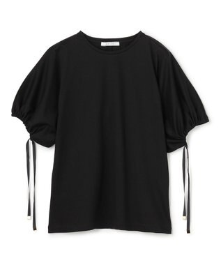 BEIGE， HOPE / ボリュームスリーブドロストトップス Black