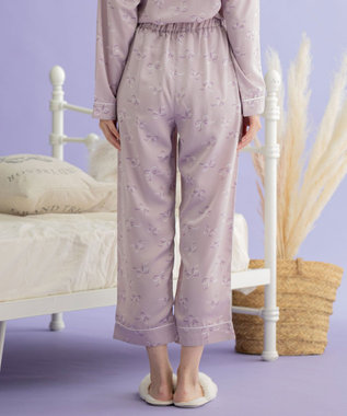 WEB限定】【TOCCA LAVENDER】Silky Satin Ribbon Pajama Pants パンツ