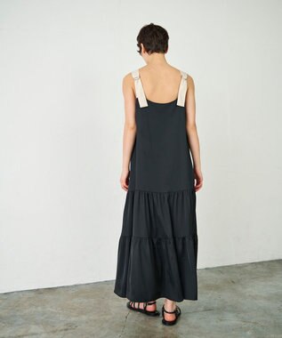 GRACE CONTINENTAL ティアードロングワンピース ブラック
