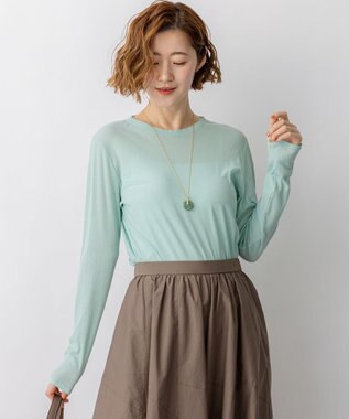 23区 【先行予約】シアーフライス レイヤード ロンTEE スモーキーグリーン系