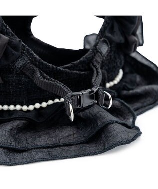 PET PARADISE cherircouture ツイード ベストハーネス 《ブラック》 Ｓ ブラック